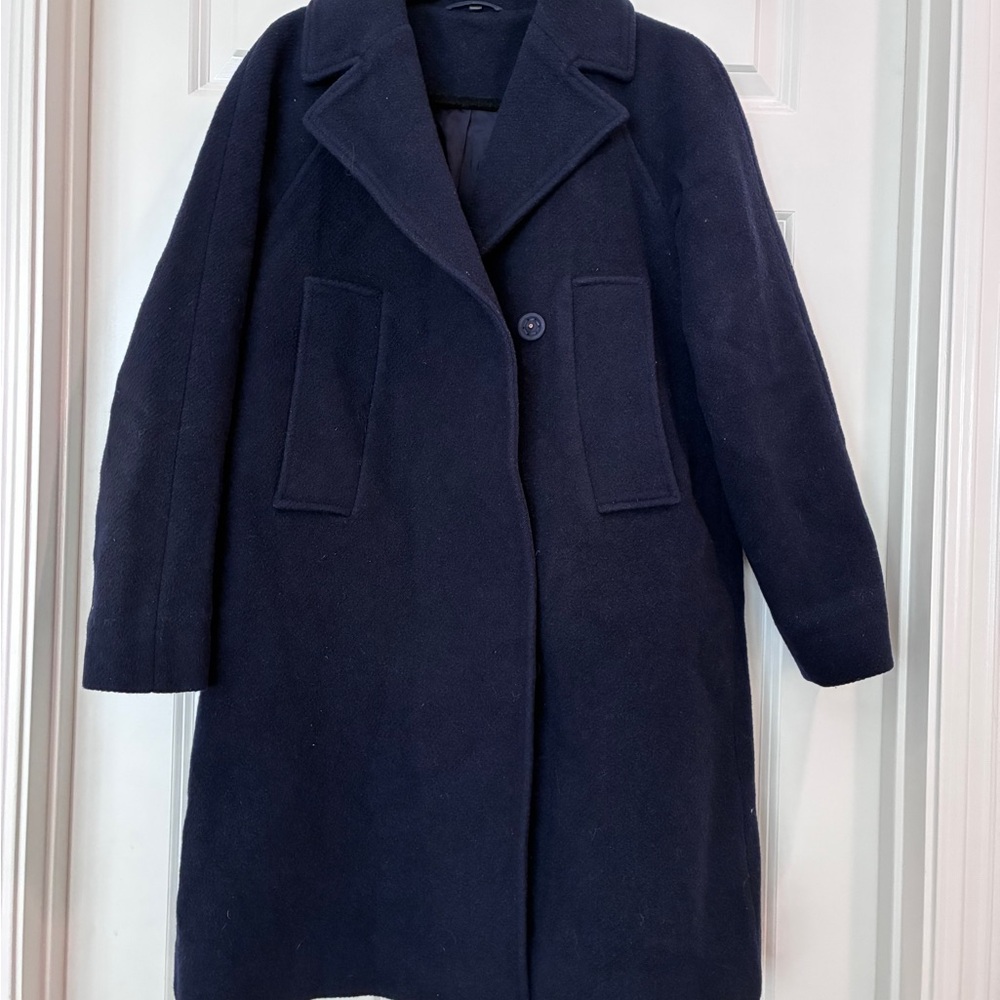 COS Dark Blue Pea Coat‎